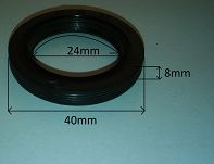 Simmering   24 x 40 x 8 AO ACM Corteco - 2