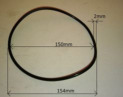 Oring 150,00 mm x 2,00 mm