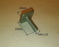 Śruba  M 8 x 1,25 zderzaka 126p, CC - 2
