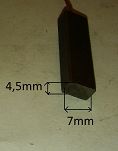 Szczotka   4,5 x 7,0 x 24,0 węglowa 126p - 4