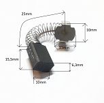 Szczotka   6,3 x 10,0 x 15,5 węglowa E 15.6 B - 2