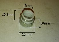 Uszczelniacz zaworu 8,0 x 10,8 / 13,0 x 10,0 kpl. - 2