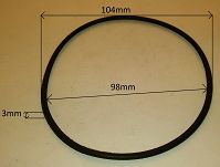 Oring  98,00 mm x 3,00 mm  - 2