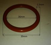 Oring  36,00 mm x 1,50 mm VMQ - 2