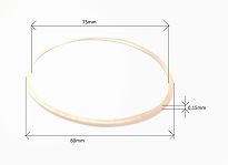 Uszczelka cylindra 75 x 80 x 0,15 Cu Skoda 105-136 - 2