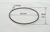 Oring  64,00 mm x 1,40 mm NBR pompy podciś. Lublin - 2