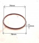 Oring  74,00 mm x 2,00 mm NBR - 2