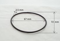 Oring  67,00 mm x 2,50 mm - 2