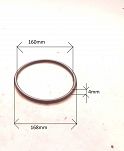 Oring 160,00 mm x 4,00 mm NBR - 2