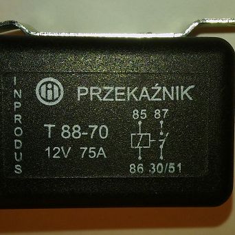 Przekaźnik T 88 - 70 świec żarowych Żuk, Lublin D.