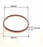 Oring  34,00 mm x 4,50 mm - 2