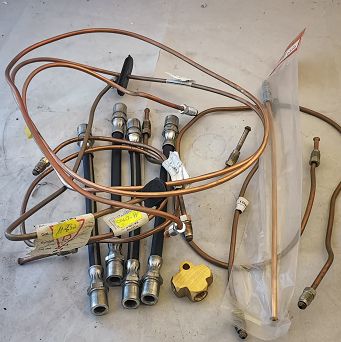 Zestaw przewodów hamulcowych Fiat 126p, 126p Bis