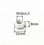 Nakrętka  M16 x 1,5 x 8 FSO, PN, Lublin klucz 22 - 2